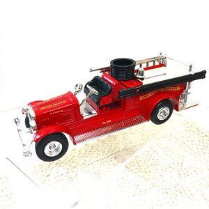 John Deere Metal Die Cast Fire Truck Piggy Bank Ertl 1928 Seagram’s  EUC